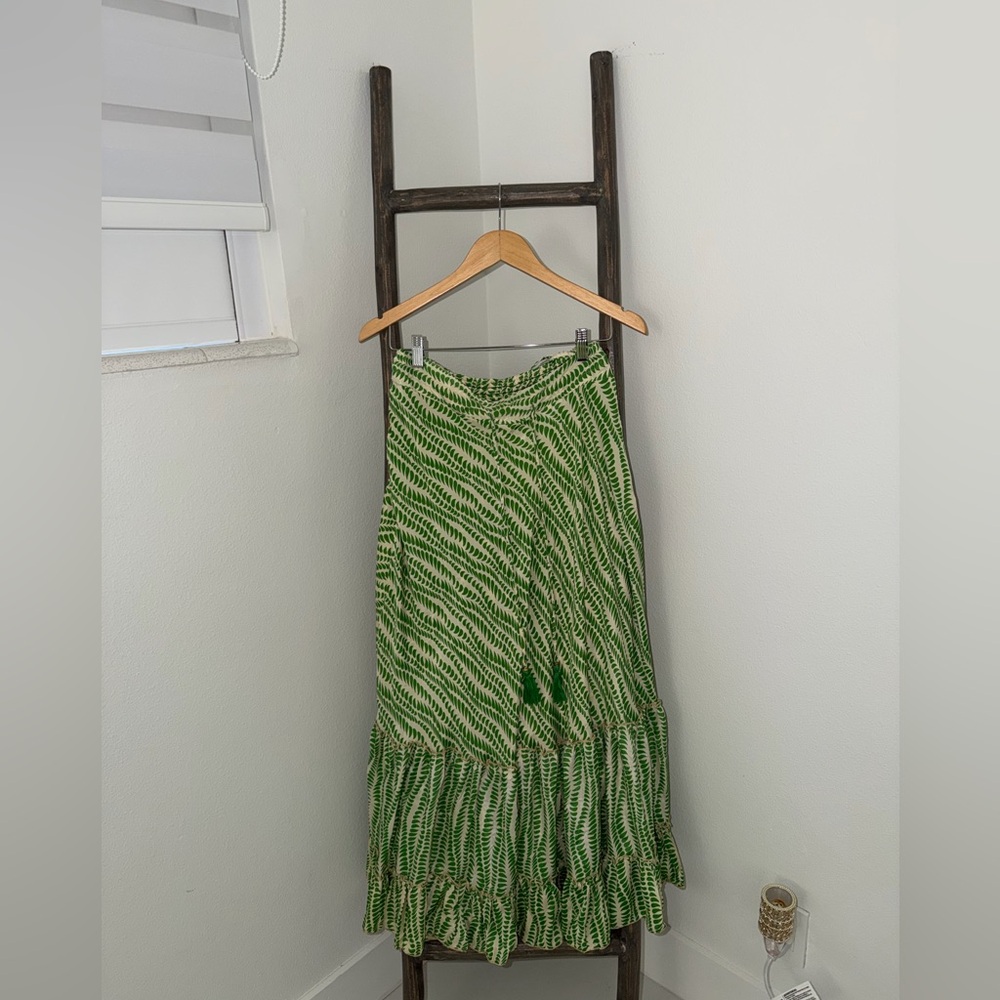 Green Patterned Women's Skirt